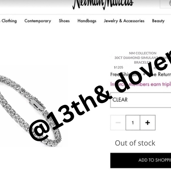 18k 30ct Tennis Bracelet - Picture 9 of 9